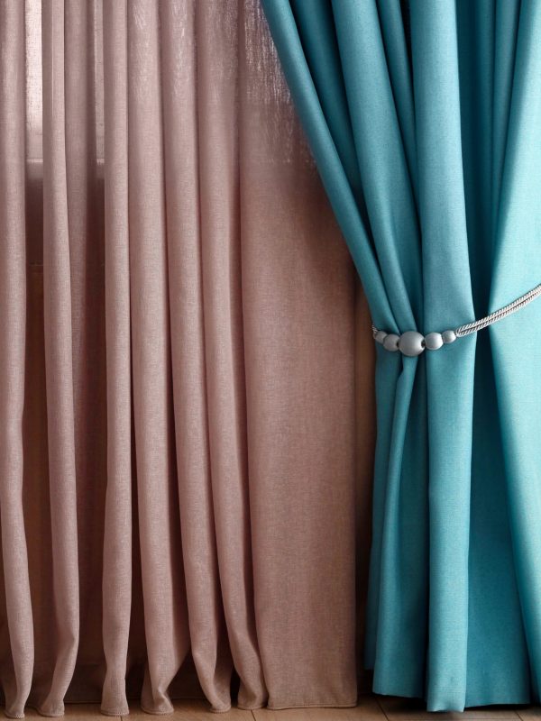 Beautiful colorful curtains in room